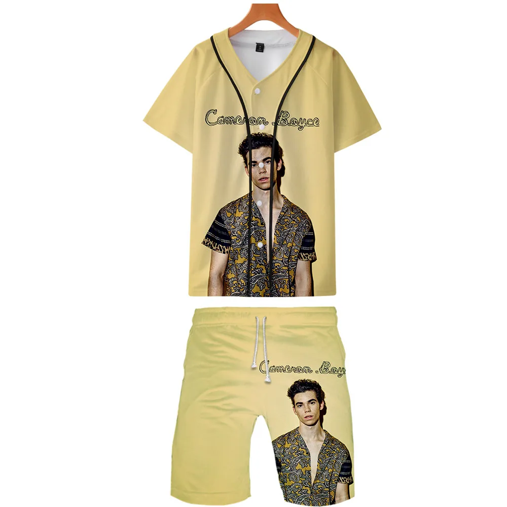 

Cameron Boyce 3D Printed Two Piece Set Summer Baseball T-shirts+Casual Shorts Fashion 2019 Trendy Streetwear Clothes