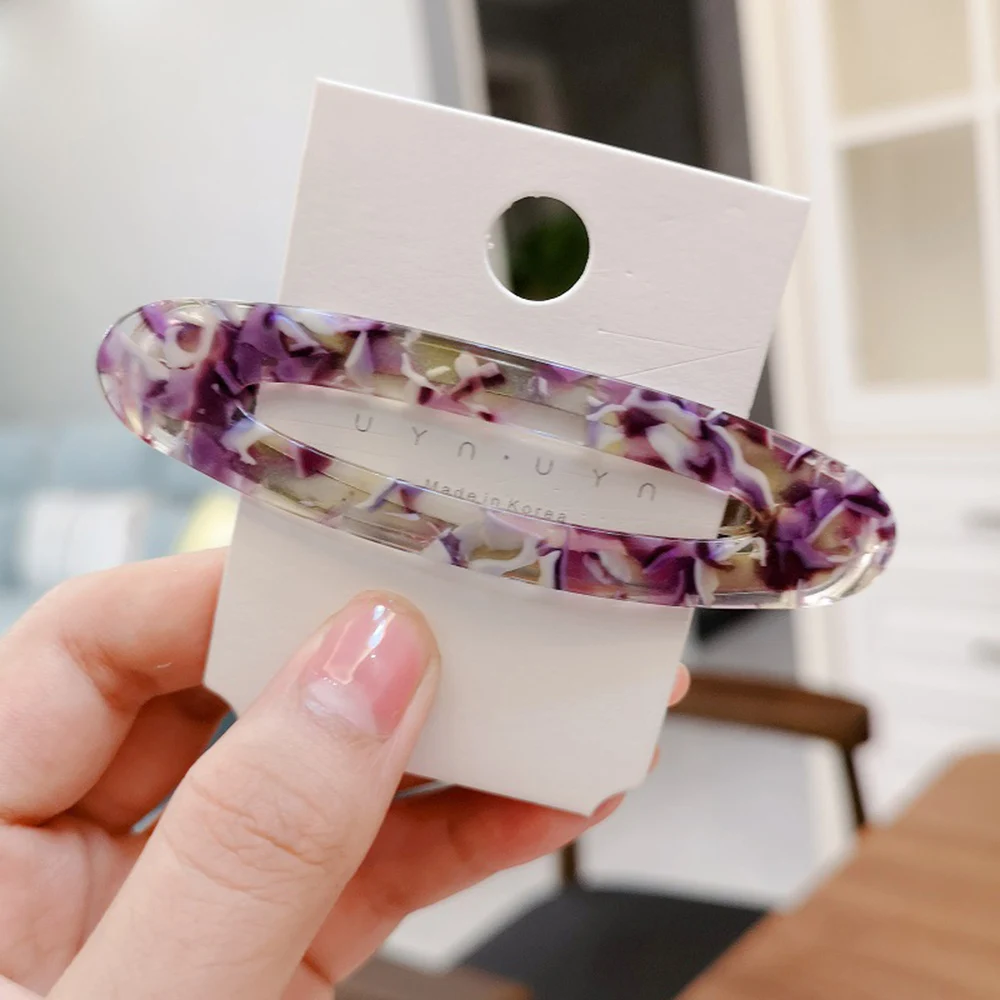 

Hot Sale 1Pcs Simple Geometric Hair Clip 9 Colors Available Acetic Acid Hairpin For Women Girls Fashion Hair Styling Accessories