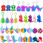 Дешевые мини Пузырьковые сенсорные игрушки-антистресс, брелок, простой мягкий игрушечный товар для взрослых и детей, игрушка-антистресс