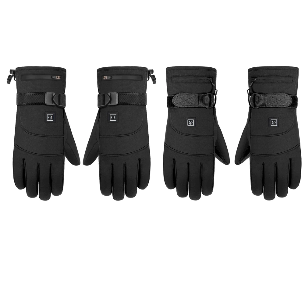 

Зимние ветрозащитные перчатки с электрическим подогревом, водонепроницаемые нескользящие перчатки для сенсорных экранов для активного от...