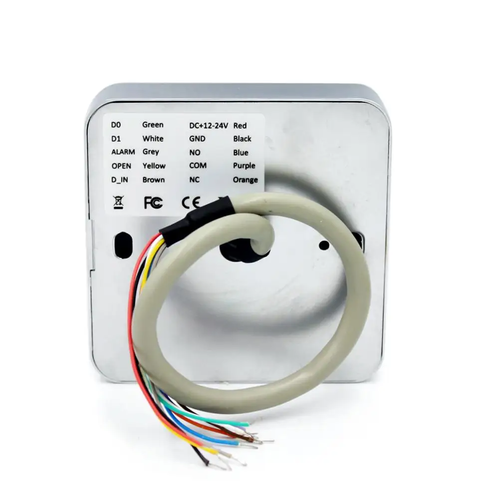 IP65 Водонепроницаемый сенсорный 125 кГц Rfid Контроль доступа с 2000 пользователями RFID