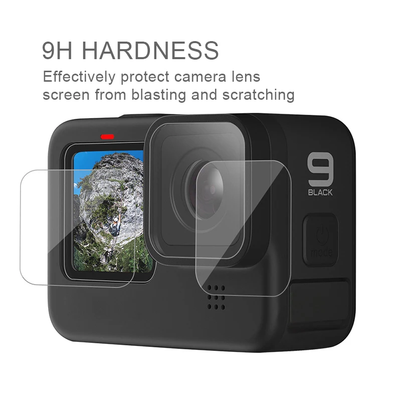 Защитная пленка для объектива из закаленного стекла с ЖК экраном экшн Камеры GoPro