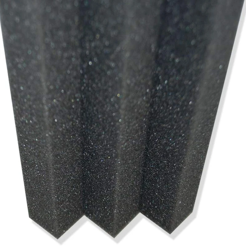 

4 Piece Soundtrack with Studio Foam Corner Block Facing Corner Wall Studios or Home Theater Black