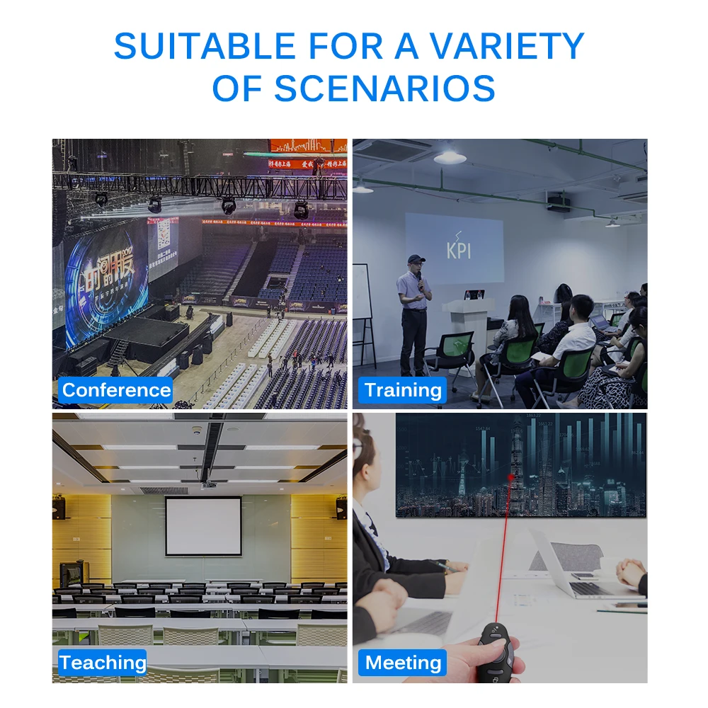 FORNORM 2 4 ГГц беспроводной Презентер красный лазерный указатель USB приемник РЧ