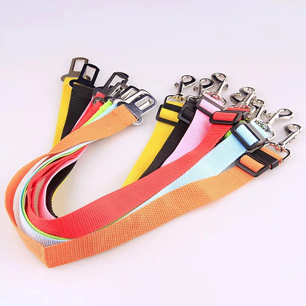 

Adjustable Dog Cat Car Safety Belt Pet Car Seat Belt Leash For Dogs Travel Traction Collar Harness Dog Lead Clip Dog Accessories