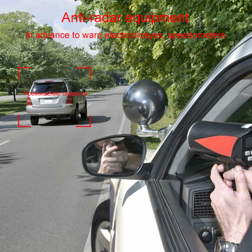 Автомобильный антирадар Karadar Pro980 с Gps и надписью полицейский Радар для России |