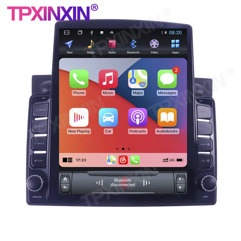 저렴한 128G 테슬라 스타일 화면 안드로이드 무선 카플레이, 자동차 내비게이션 스테레오 수신기 라디오 플레이어 라디오, 기아 모닝 2004-2008