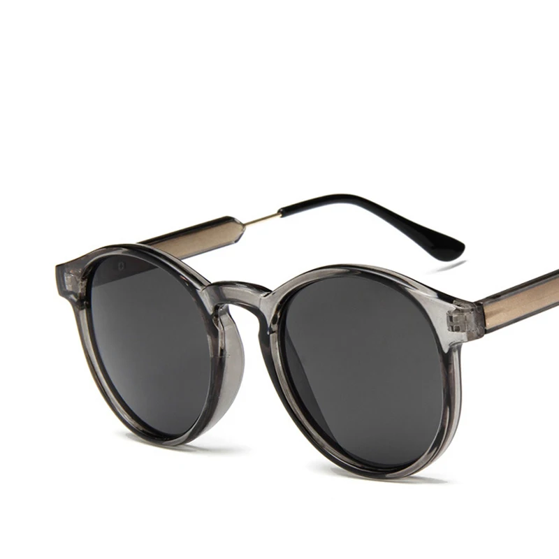 

2021 Vintage Retro Round Anti-uv400 Male Mirror Sunglasses For Men Women Luxury Designer Decorative Sun Glasses Shades Sunglass