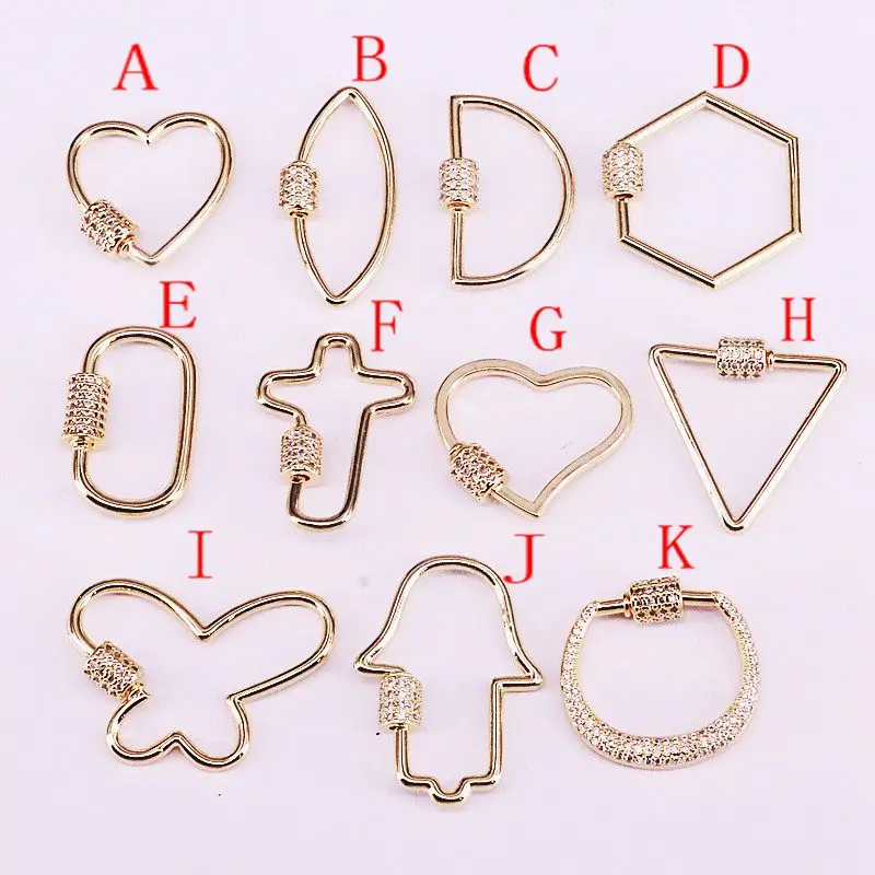 10 шт. смешанные цвета золота многоцветные кубические циркония микро закрепки