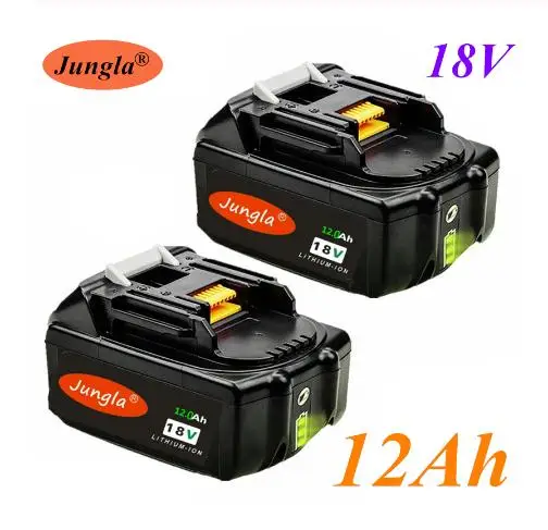 

2pcs Original 18V 12Ah Rechargeable Battery 12000mah Li-Ion Battery Replacement Power Battery for MAKITA BL1880 BL1860 BL1830