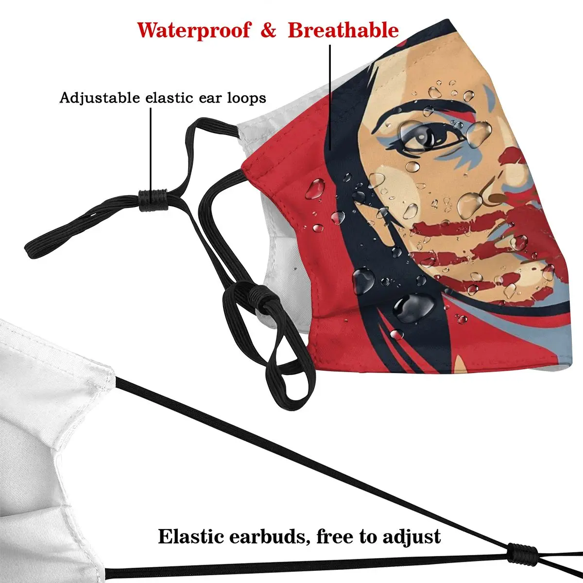 Забавная маска с канадским флагом MMIW осведомленная родная Америка женщина