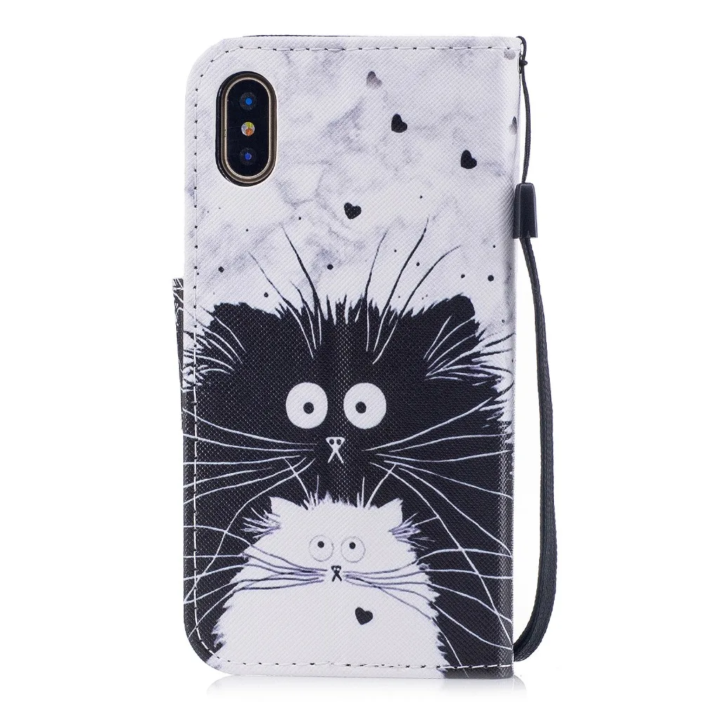 Флип-чехол-кошелек для iPhone XS Max XR чехол для телефона для iPhone 5S, SE 6 6s 7 8 X Plus чехол 3D Vision кожаный чехол s Coque