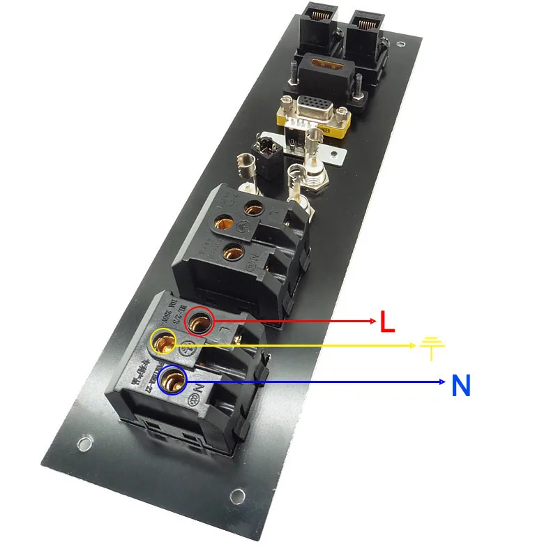 Мультимедийная USB аудио VGA Сеть из алюминиевого сплава HDMI совместимая с