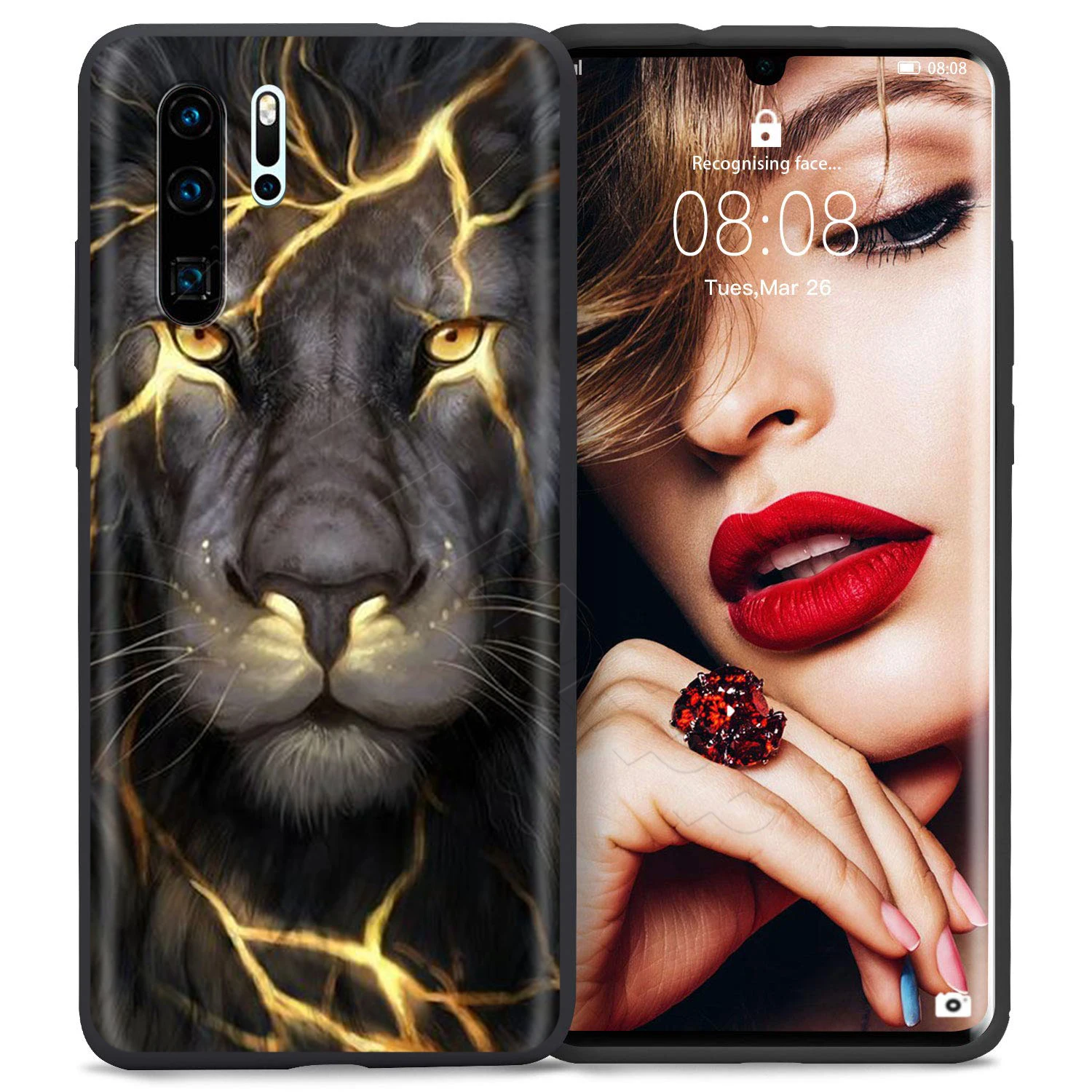6 Webbedepp Лев Альфа Мужской чехол для Huawei P8 P9 P10 P20 P30 Lite Pro P Smart Z Mini - Цвет: 6