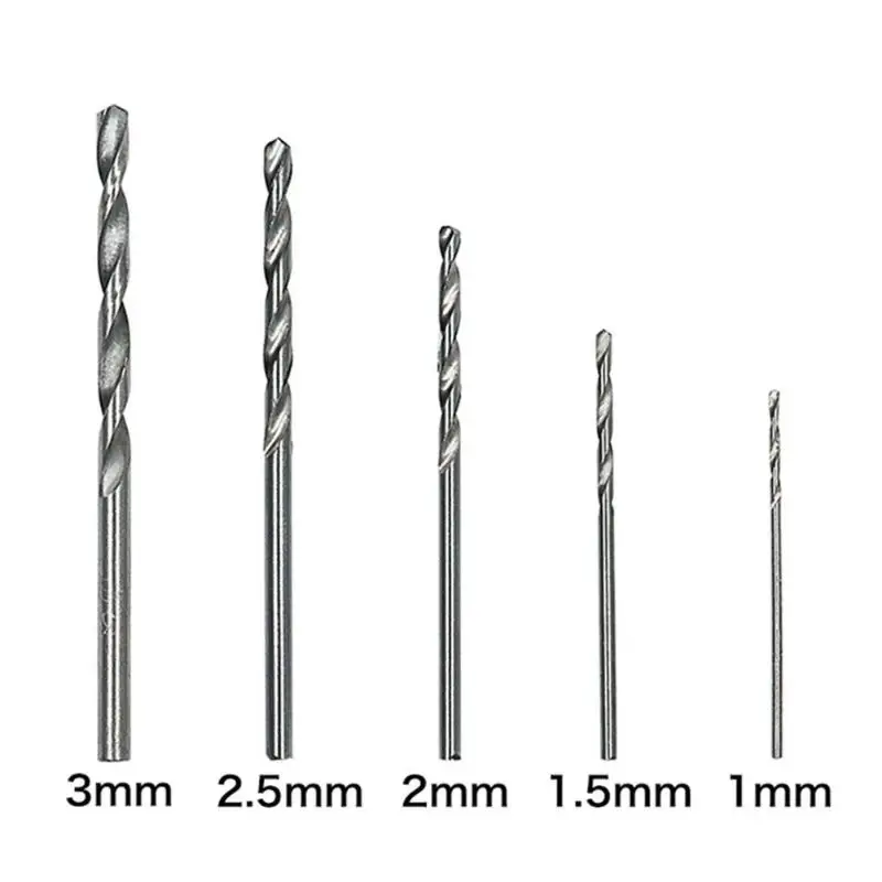 

50Pcs Titanium Coated Drill Bits HSS High Speed Steel Drill Bits Set Tool High Quality Power Tools 1/1.5/2/2.5/3mm