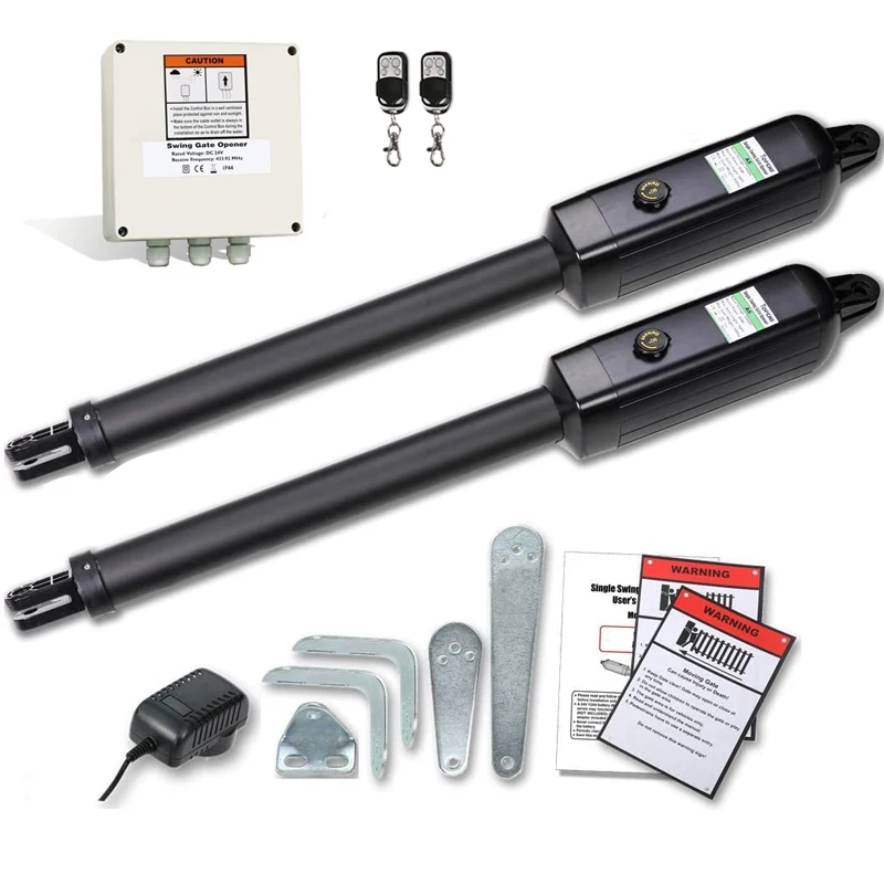 

European and American style Automatic Gate Opener Kit Heavy Duty Dual Swing Gate Openers for Home Security/Farm/Garage/Business
