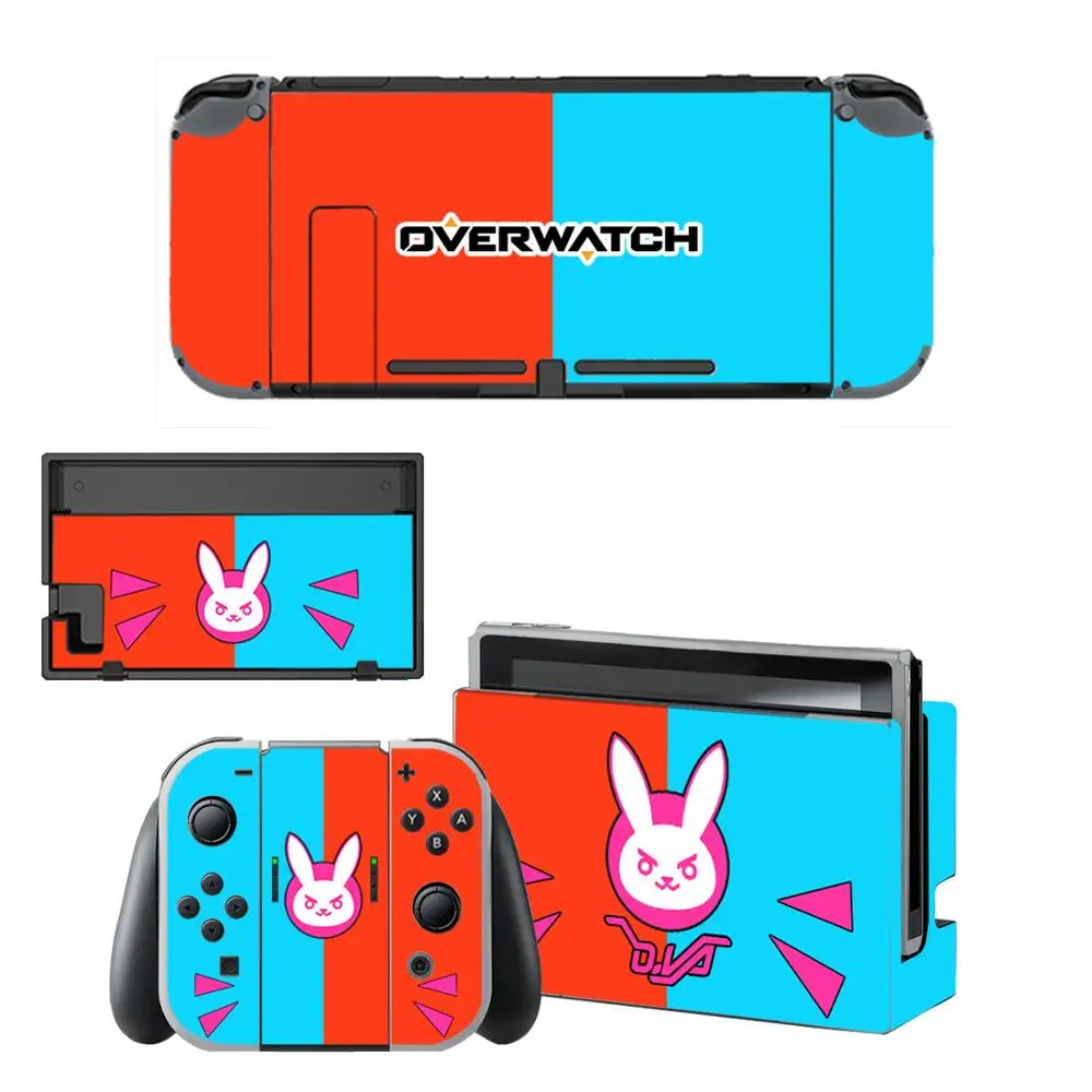 Vinyl Skin Protector Sticker Cute Girl DVA Skins for Nintendo Switch NS Console + Controller + Stand Holder Dock Sticker