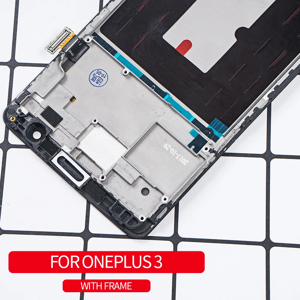 AMOLED 5," ЖК-дисплей для Oneplus 3 ЖК-дисплей сенсорный экран Рамка дигитайзер для Oneplus 3T дисплей A3000 A3003 для One Plus 3 дисплей