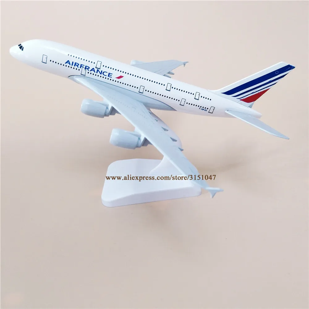 20cm Metal Plane Model Air France Airlines Airbus 380 A380 Airplane Airways w Stand Aircraft Gift | Дом и сад