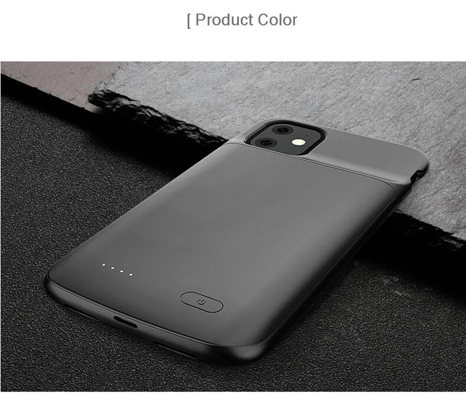 Чехол для аккумулятора для iPhone 11 Pro Max 4800/5000 mAh, зарядное устройство для iPhone 11, внешняя задняя упаковка, чехол для зарядного устройства