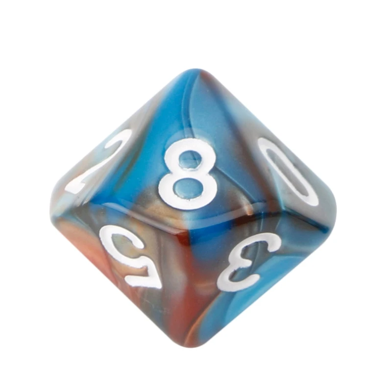 

7pcs/Set Acrylic Polyhedral Dice For TRPG Board Game D4-D20 E5BD