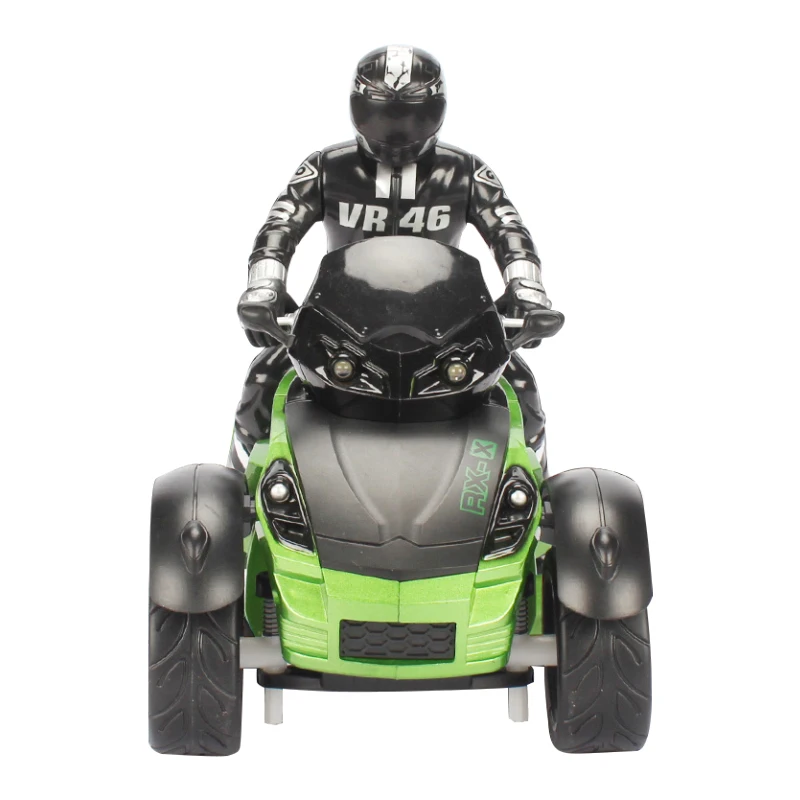 

Hot Sale 1/10 RC Stunt Motorcycle Three-wheel Remote Control Drift Motorcycle 2.4GHz Electric RC Stunt Motorbike with LED Light