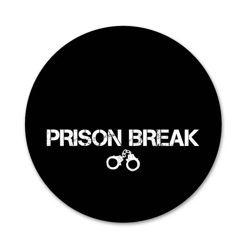 Значки в виде побега из тюрьмы 58 мм значки металлические для украшения одежды и