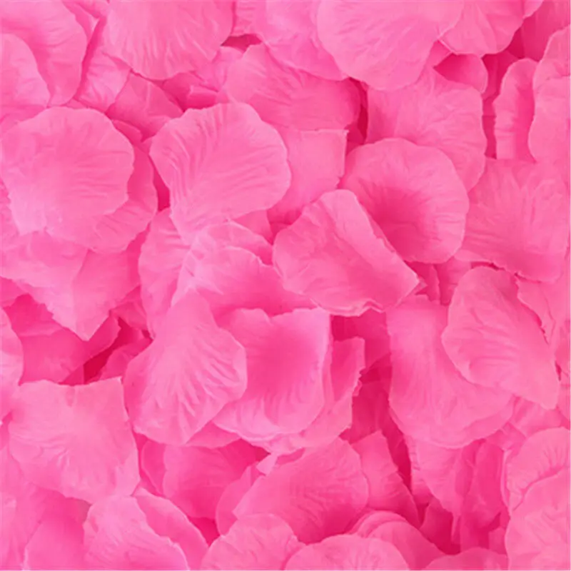 

2000pcs/lot Pink Silk Rose Petals For Wedding Party DIY Decorations Fashion Artificial Flower Silk Petals