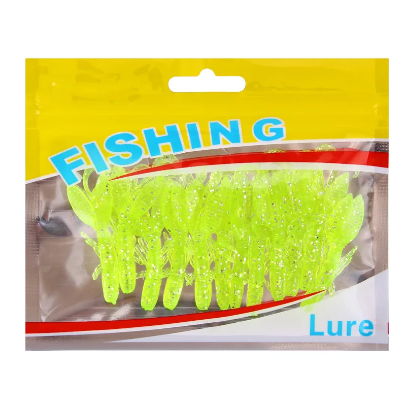 12 шт. искусственные мягкие рыболовные приманки-креветки 5 см/1 4 г | Спорт и