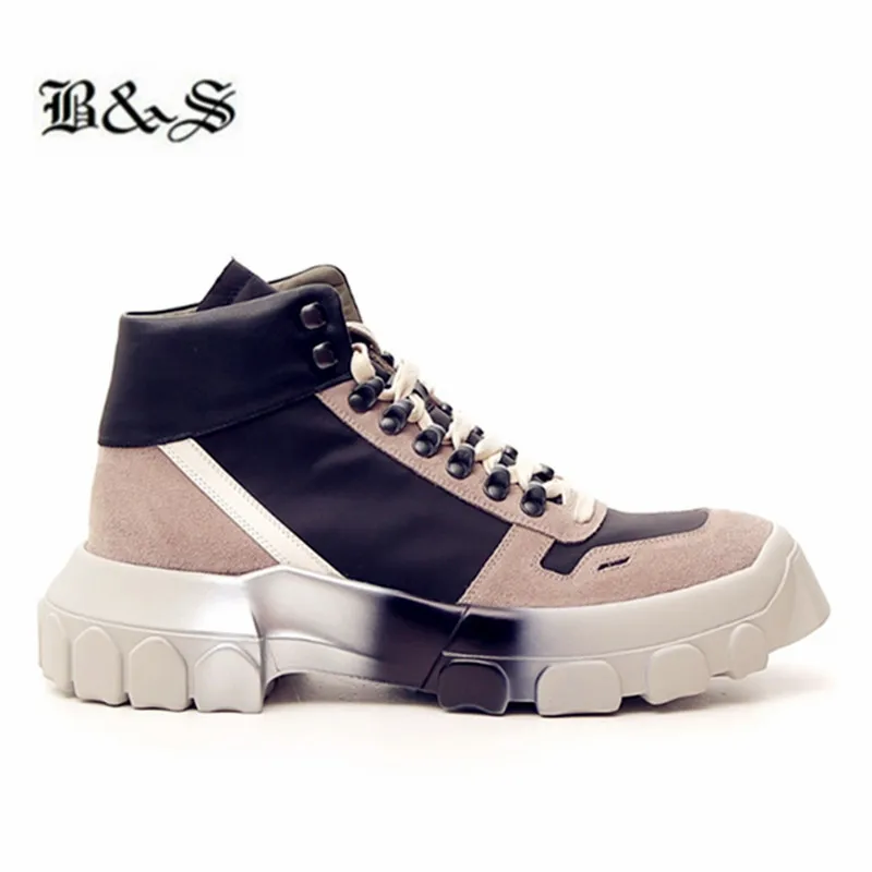 Черные и уличные кроссовки из натуральной кожи для тракторов Жуков на шнуровке