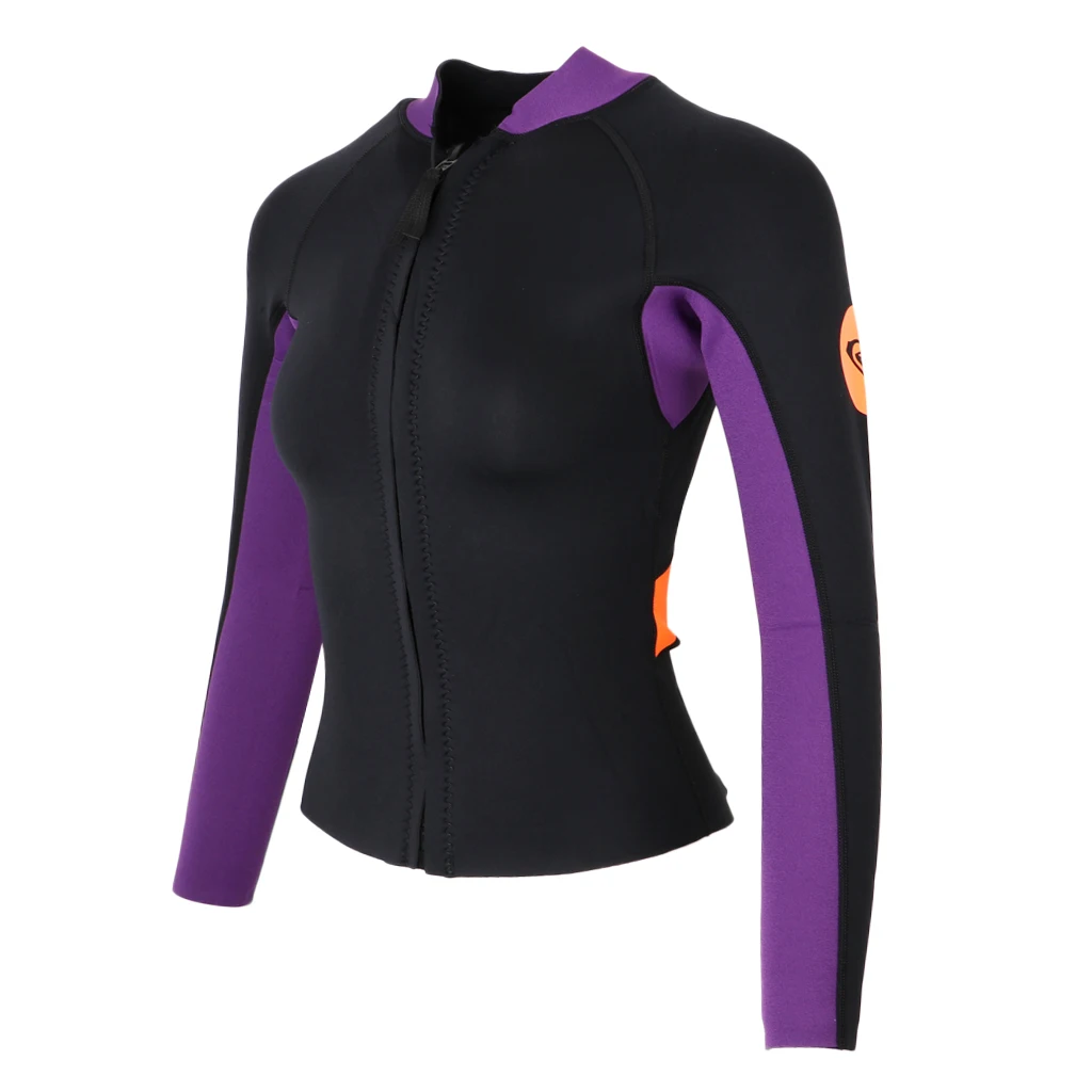 

Scuba Diving Surfing Snorkeling Kayak 3mm Neoprene Women Wetsuits Jacket Top Women Wetsuit Jacket