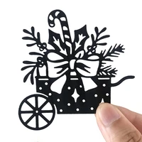 christmas flower cane cart mould metal cutting dies stencils for diy scrapbooking card decorative embossing die template