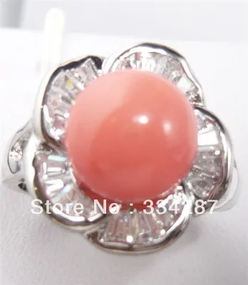 Изысканное розовое красное желтое синее кофейное кольцо с жемчугом 18KGP |