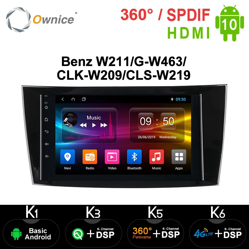 Ownice Android 10 0 воспроизводитель DSP Автомобильный DVD плеер для Benz W211 G W463 CLK W209 CLS W219