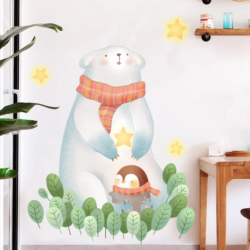 Креативные Мультяшные настенные наклейки домашний декор гостиная спальня