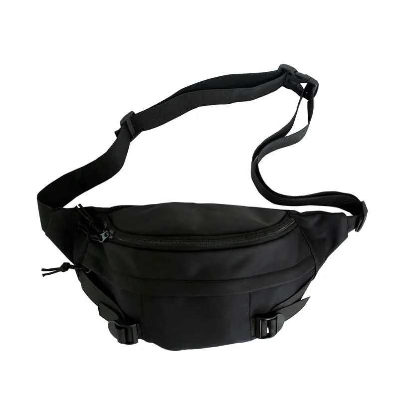 

Casual Chest Bag Unisex Hip Fanny Pack Solid Color Large Capacity Crossbody Bags Waterproof Men Travel Phone Pouch Waist Pack