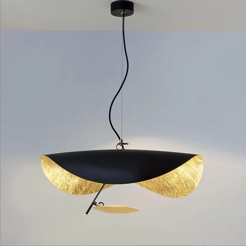 

Подвесной светильник Catellani & Smith Lederam Manta, летающая тарелка, шляпа, промышленная Реплика, дизайнерская лампа в стиле ретро, белый и черный подв...