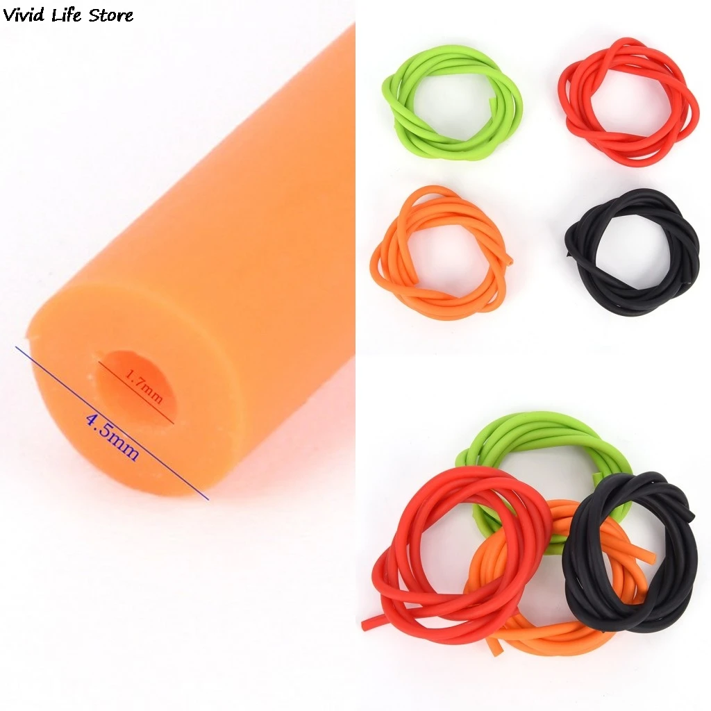 

2019 New Natural Latex Slingshots Rubber Tube 1M For Outdoor Hunting Shooting High Elastic Tubing Band Tactical Catapult Bow