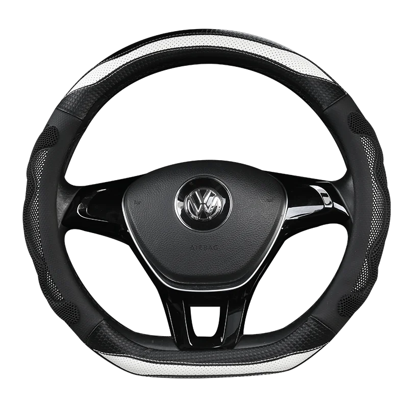 Углеродное волокно автомобильный кожаный чехол на руль ручной работы для Kia Sorento