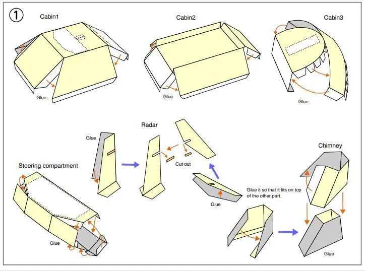 3D бумажная карточка для семейного корабля ручной работы модель самостоятельной