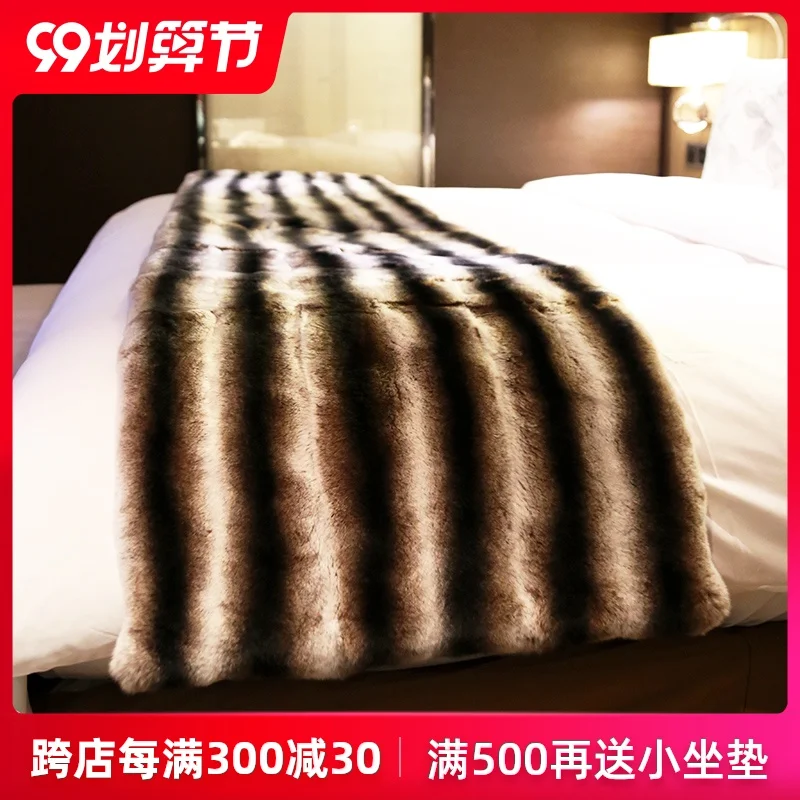 Финская меховая подушка Rex из кроличьего меха диванная индивидуальная легкая