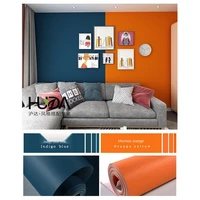 bright orange orange wallpaper macaron solid color clear surface nordic style simple plain fashion orange background wal