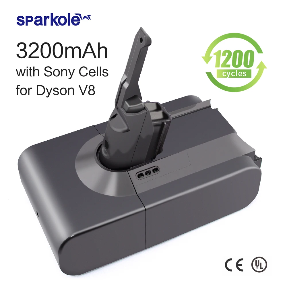 21,6 в 3.2ач литий-ионный аккумулятор для Dyson V8 серии V8 абсолютный V8 животное V8 пушистый с японскими импортными ячейками реальная емкость