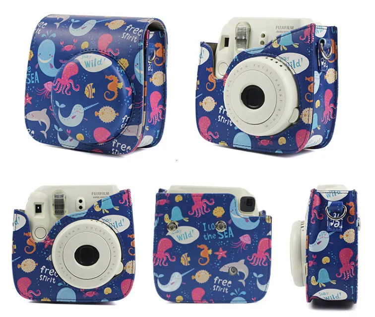 Fujifilm Instax mini чехол для камеры pu кожаный чехол с плечевым ремнем для Instax Mini 9 Mini 8 Mini 8+ мгновенная камера