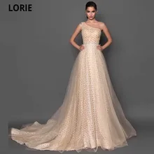 LORIE One-Shoulder A-line Prom Dresses 2021 Vestidos De Festa High Quality Tulle Special Occasion Evening Party Gowns With Sash (4)