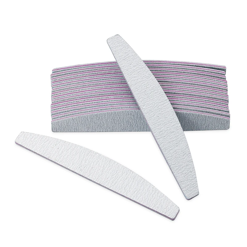 

Professional Half Moon Nail File 100/180 Sandpaper Nail File Sanding File Polishing Files Nails Grinding Equipment Manicure File