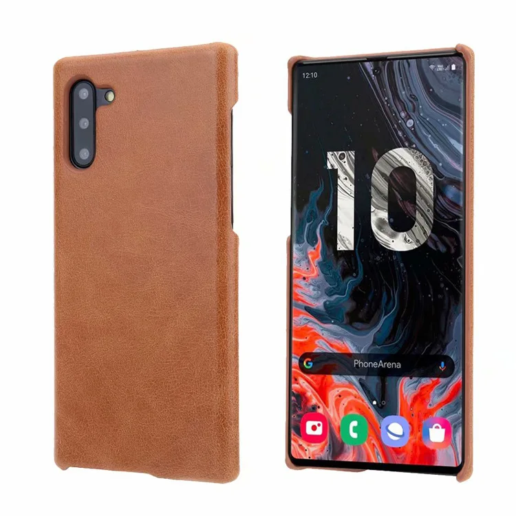 Note10+ ретро матовый чехол из натуральной кожи для телефона samsung Galaxy Note 10 9 S10 S9 Plus Note10 Простой деловой чехол