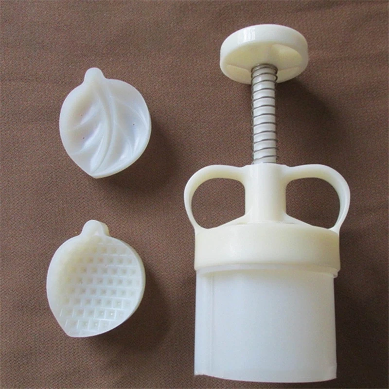 

25-50g Mooncake Barrel Mold with Durian Stamp Hand Press Moon Cake Pastry Mould