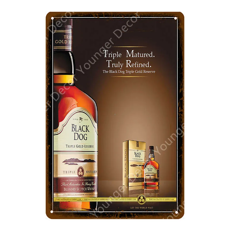 YD7125AI Falstaff пивные металлические знаки виски табличка вина винтажные настенные Стикеры для бара паба клуба Декор человек пещера декоративные тарелки YI-069 - Цвет: YD7125AI