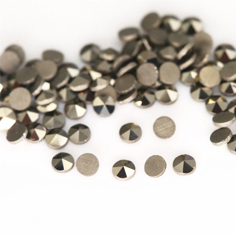 

1000pcs/lot 3A High Quality Marcasite Gems 0.9mm-2.0mm Round Cut Flat Back Loose Natural Marcasite Stone for Jewelry